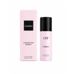 Pastel pink perfume box and matching spray bottle with a black label reading Lémira (All Over Spray).